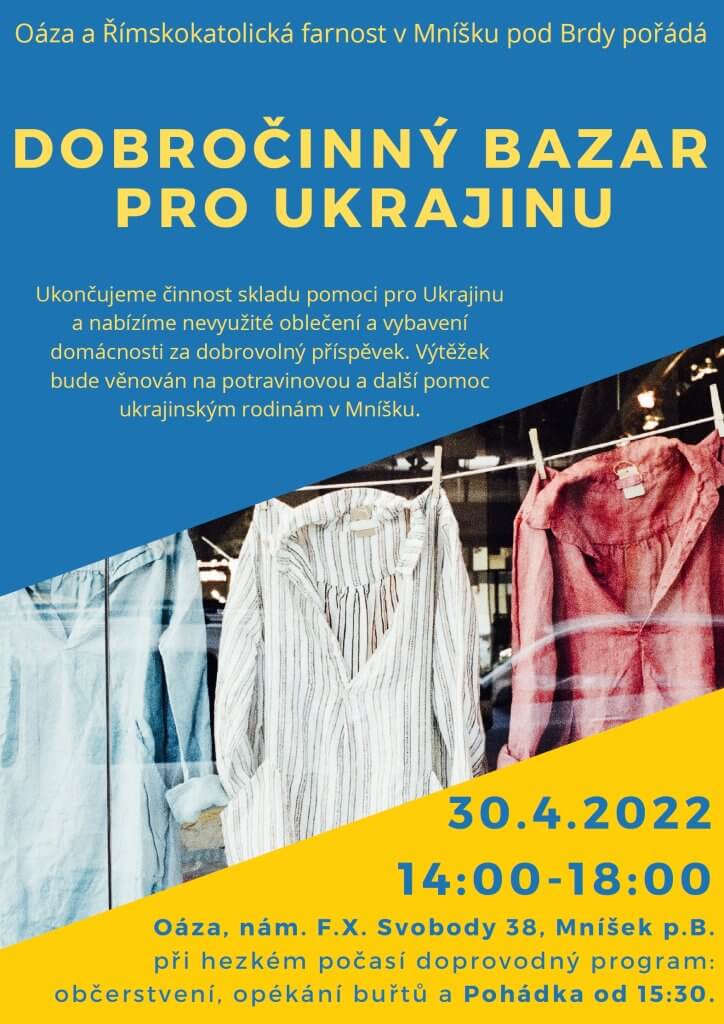 Dobročinný bazar pro Ukrajinu